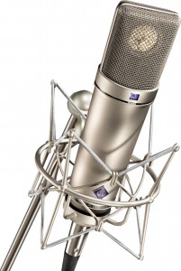 Neumann U87 condenser microphone