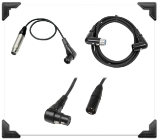 angled xlr microphone cables