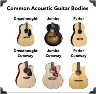 Common Acoustic Guitar Bodies