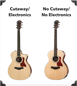 Electronic Cutaway Acoustic Guitars