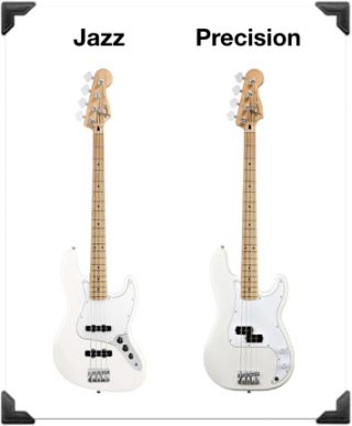 Bassgitarre für Anfänger: Jazz oder Precision Bass