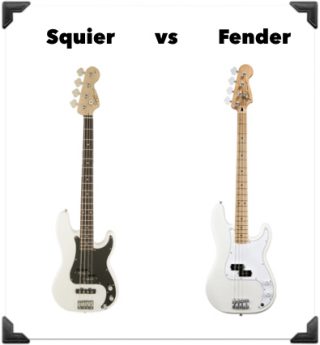 Squier vs Fender Bass Guitars