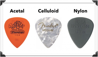 Acetal vs Celluloid vs Nylon Guitar Picks
