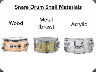 Snare Drum Shell Materials