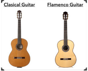 Differences between classical and flamenco guitars